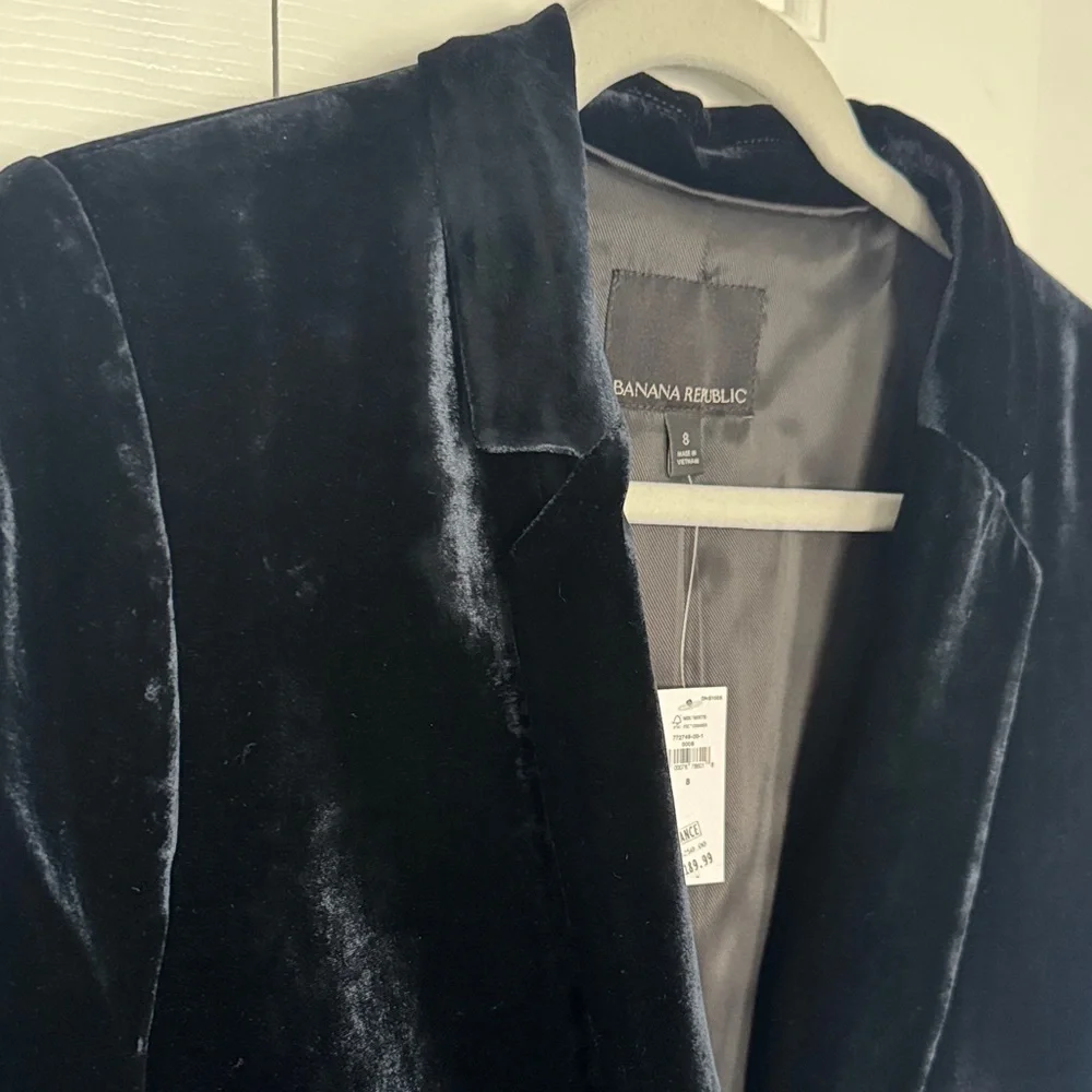 Banana Republic Velvet Women's Blazer - 8 - Picture 3 of 8